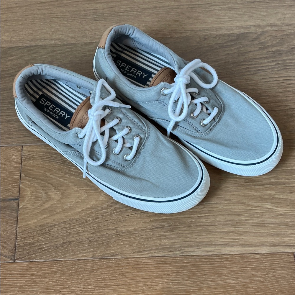 Sperry Light Gray Canvas Shoes